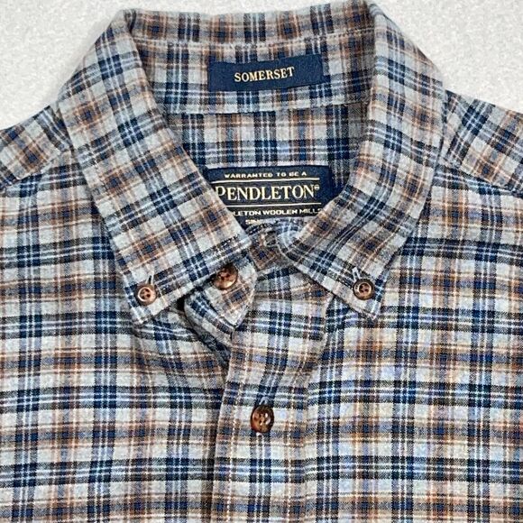 Pendleton Somerset Flannel Shirt Men  Small Button Down Plaid Long Sleeve Casual - Picture 3 of 12